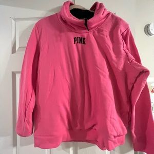 VS Pink Sherpa Lined Pullover